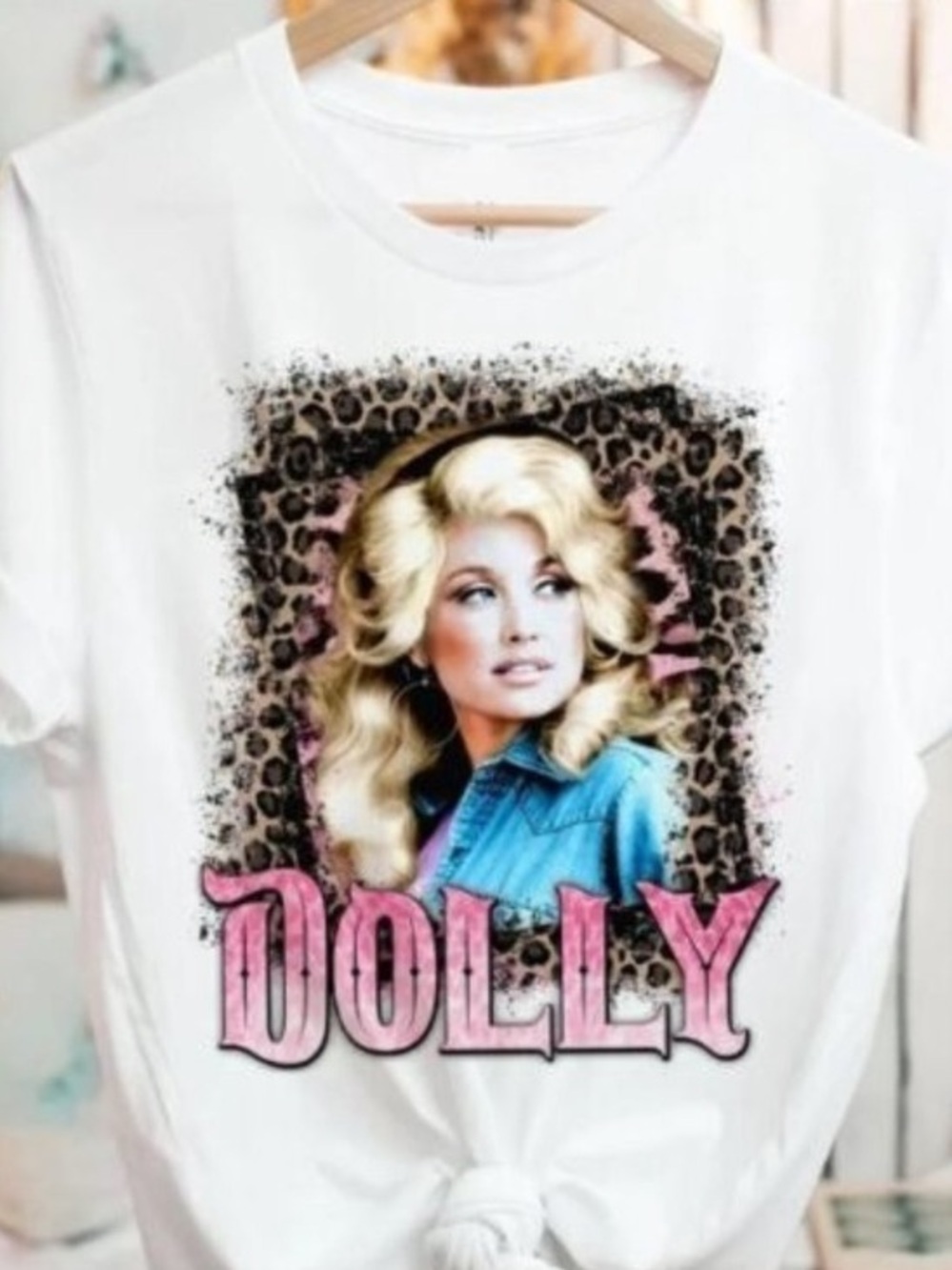 White Graphic Dolly Short Sleeve Tee - Picture 1 of 2